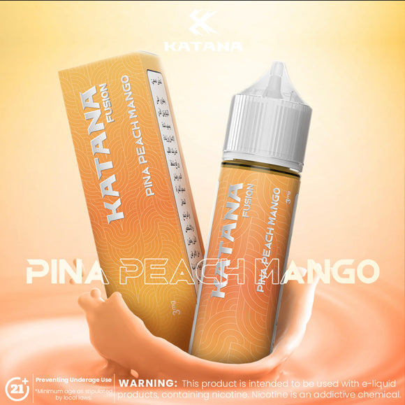 Katana Fusion - Pina Peach Mango E-liquid 60ml | Premium Vapes shop UAE