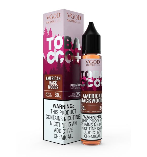 VGOD Tobacco Plus American Backwoods SaltNic | Premium Vapes shop UAE