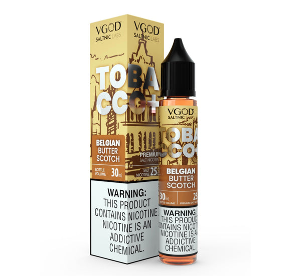 VGOD Tobacco Plus Belgian Butterscotch SaltNic | Premium Vapes shop UAE