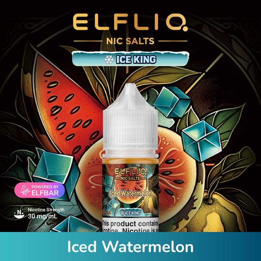 ELFLIQ Iced Watermelon Salts Ice King 30ml | Premium Vapes shop UAE