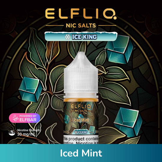 ELFLIQ Iced Mint Salts Ice King 30ml | Premium Vapes shop UAE