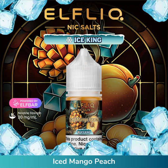 ELFLIQ Iced Mango Peach Salts Ice King 30ml Uae | 30mg strong | Premium Vapes shop UAE