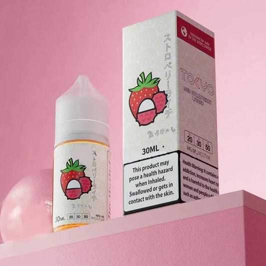 Tokyo Iced Strawberry Lychee Salt 30ml Uae | 20mg 50mg 30mg strong Premium Vapes shop UAE