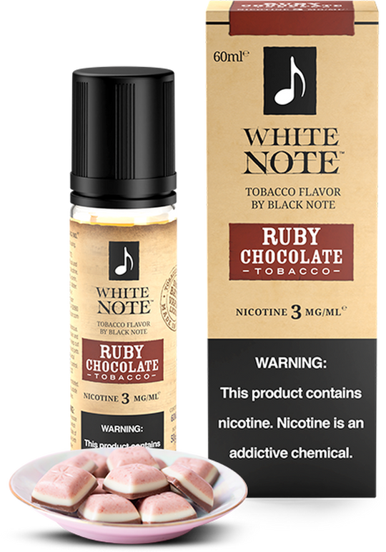 RUBY CHOCOLATE TOBACCO - WHITE NOTE | 60 ML E-LIQUID premium vapes shop uae