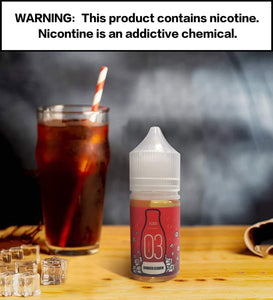 Numbers E-liquid - Number 3 Frost Coke SaltNic 30ml / 35mg,30ml / 50mg | Premium Vapes shop UAE