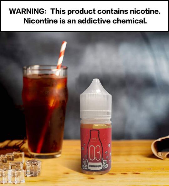 Numbers E-liquid - Number 3 Frost Coke SaltNic 30ml / 35mg,30ml / 50mg | Premium Vapes shop UAE