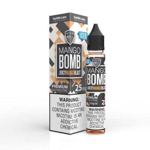 Iced Mango Bomb SaltNic | UAE Vapors R Us - The first vape store in UAE